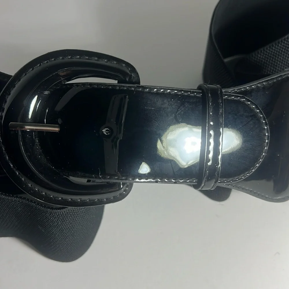 Unbranded black elastic belt XL